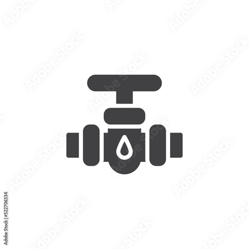 Oil valve vector icon