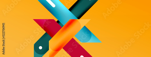 Background overlapping lines. Dynamic lines abstract wallpaper. Straight lines composition vector illustration for wallpaper banner background or landing page