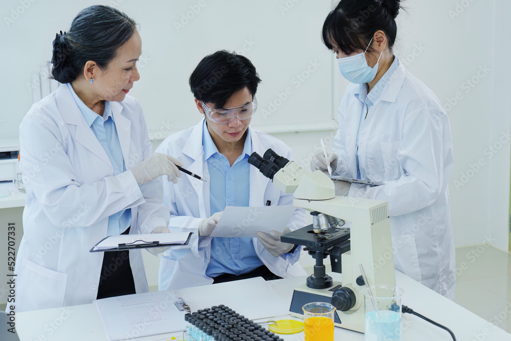 scientists analyze chemical samples Discuss technological innovations