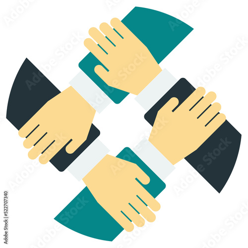 Teamwork icon isolated on transparent background