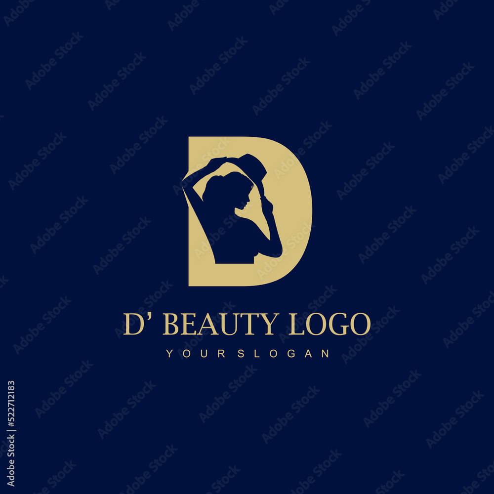 D Letter for Beauty Logo Inspirations D Letter for Beauty Logo Inspirations