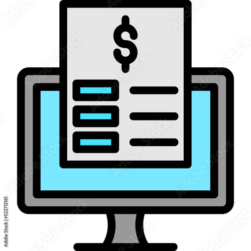 Online Invoice Icon