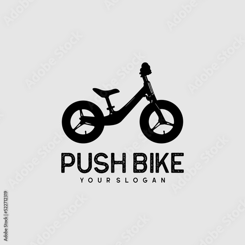 Push Bike Logo Design Vector