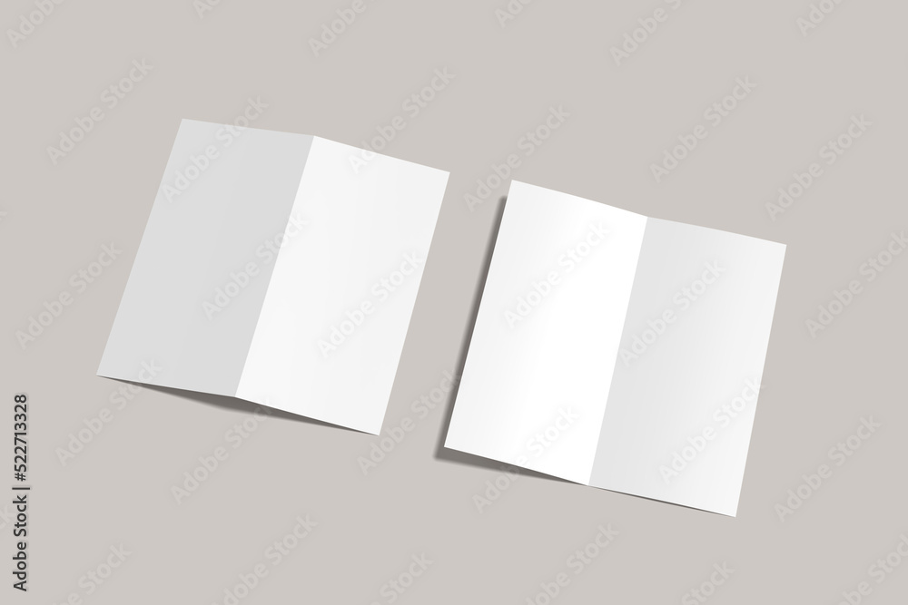 DL Bifold Brochure Blank Mockup DL Bifold Brochure Blank Mockup