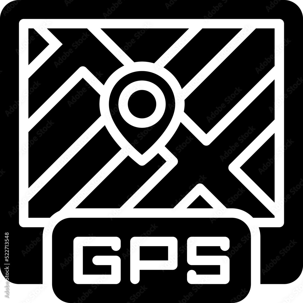 GPS on tablet icon, location map and navigation vector GPS on tablet icon, location map and navigation vector