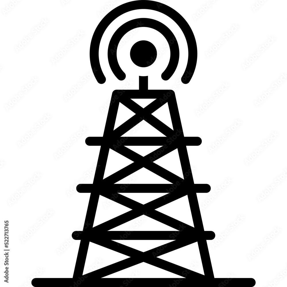 Signal tower icon, location map and navigation vector Signal tower icon, location map and navigation vector