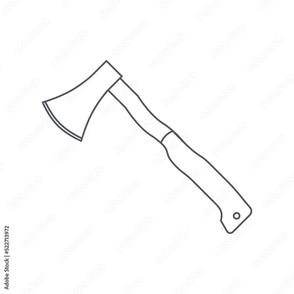 Ax Construction Tools Equipment Device Icon Set Collection Black Line Ax Construction Tools Equipment Device Icon Set Collection Black Line