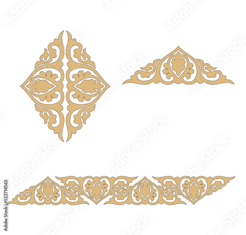 GOLD EMBROIDERY FOR LITURGICAL CLOTHES AND SACRED CEREMONIES. SACRED CATHOLIC SYMBOLS IN ANCIENT STYLE WITH GOLDEN DECORATIONS 