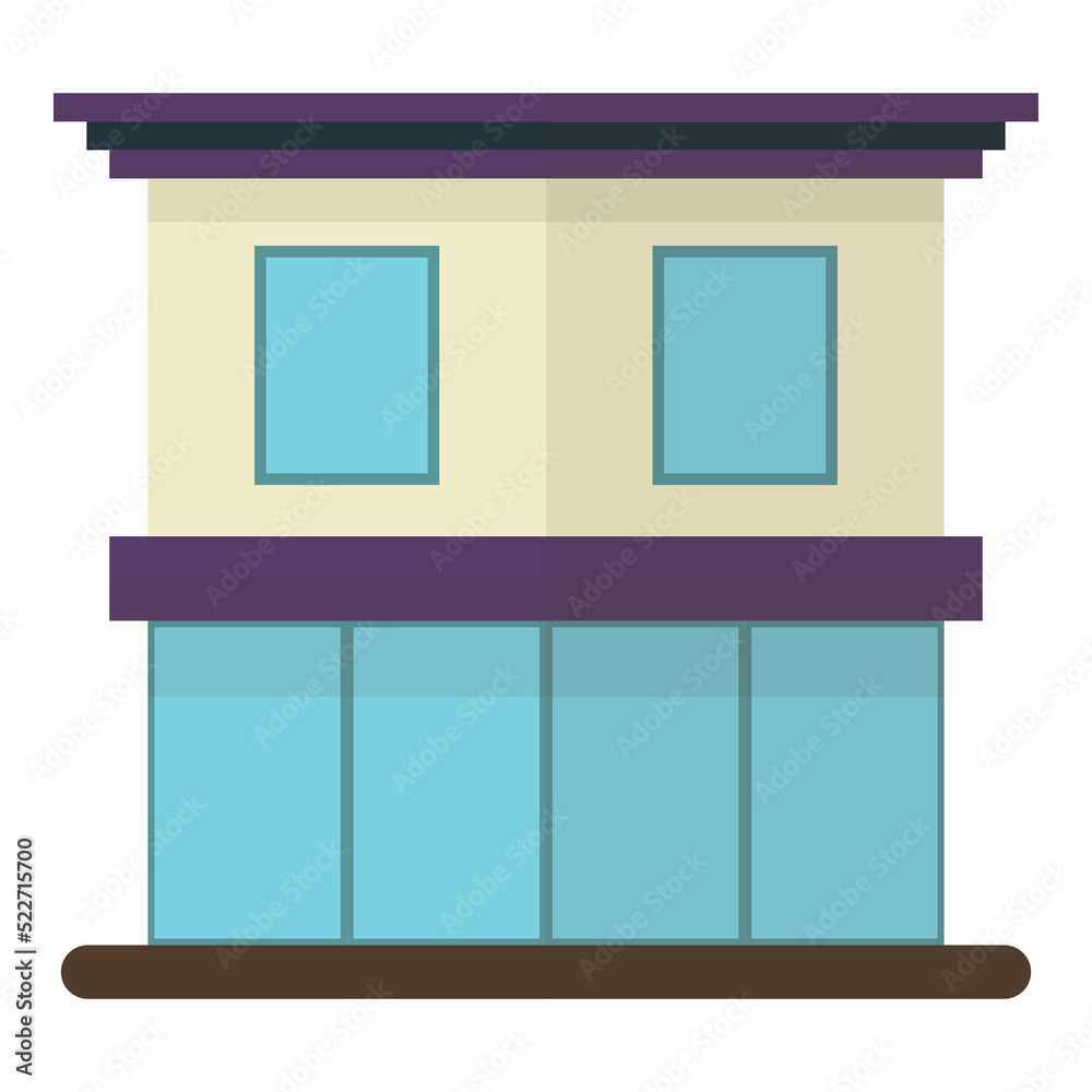 Building icon isolated on transparent background