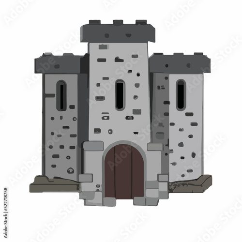 castle on white background