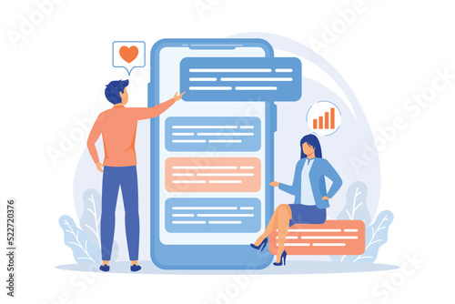 Online survey Internet questionnaire form, online marketing research tool, data analysis platform, get audience feedback, customer service flat design modern illustration