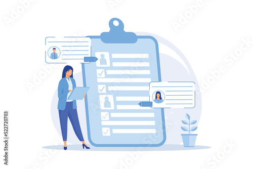 Vision and scope document Vision statement, scope document, main plan, project management, software business analysis, idea and goal flat design modern illustration