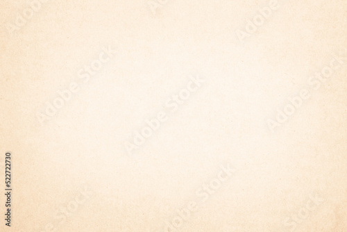 Brown recycled craft paper texture background. Cream cardboard texture  Old vintage page or grunge vignette. 