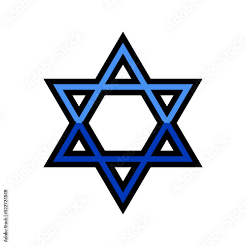 judaism religion color icon vector. judaism religion sign. isolated symbol illustration