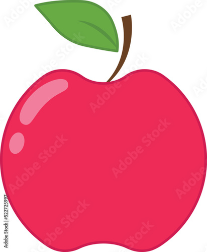 Apple vector icon on white background