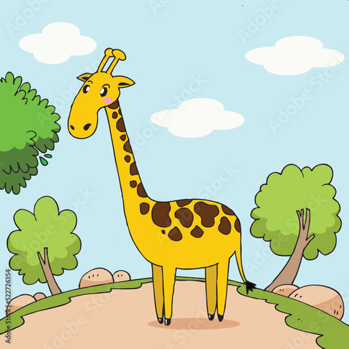 giraffe in the forest