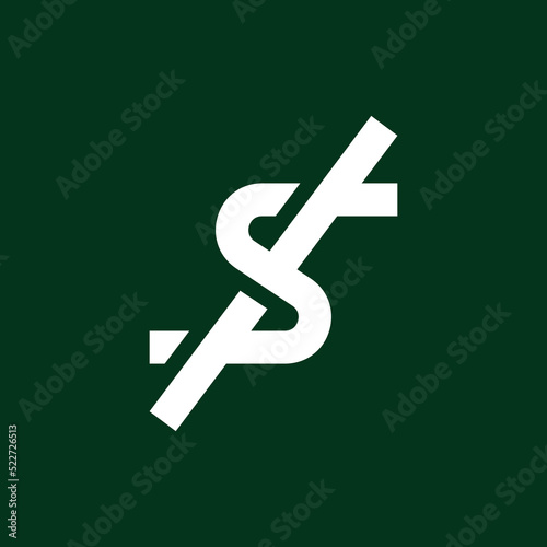 modern and stylized dollar logo design