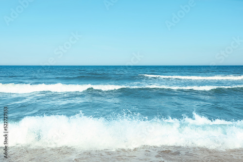 Picturesque view of beautiful sea and blue sky on sunny day © New Africa