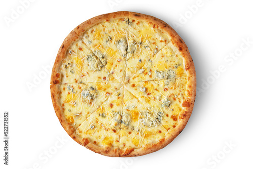 Pizza with four types of cheese