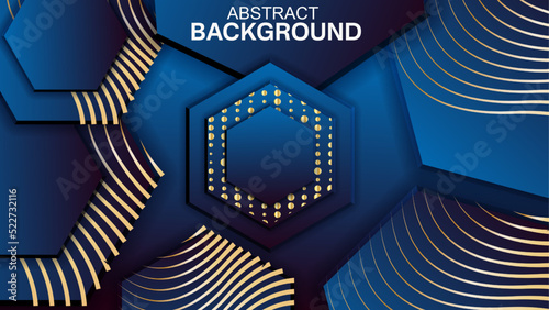 abstract background hexagon luxury