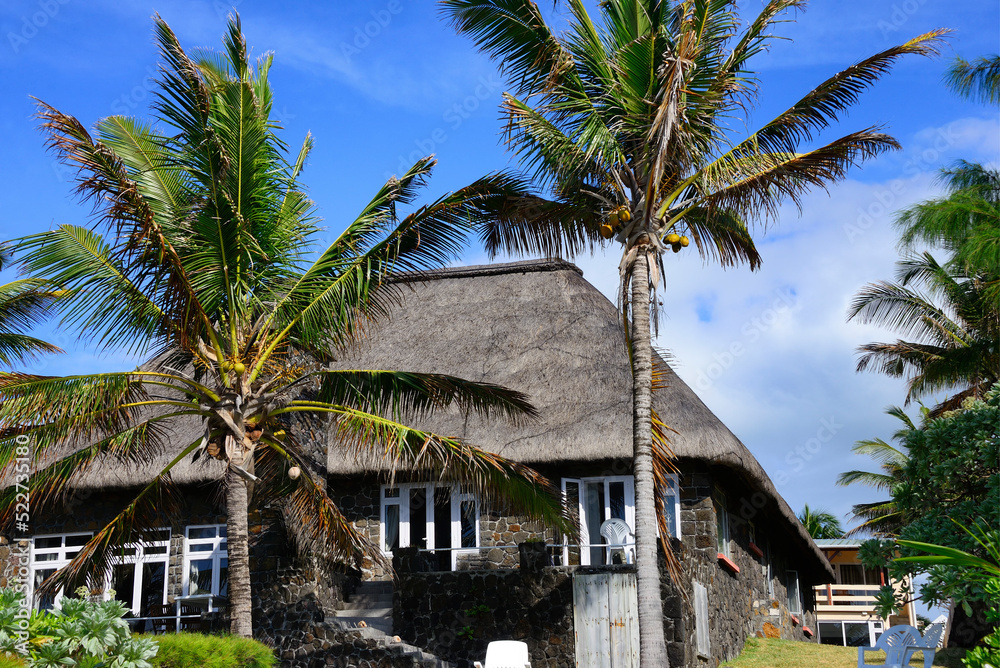 Africa, Mauritius, Grand Port District , Blue Bay coastal scene