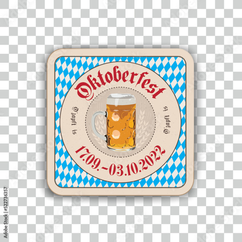 Oktoberfest Bierdeckel 2022