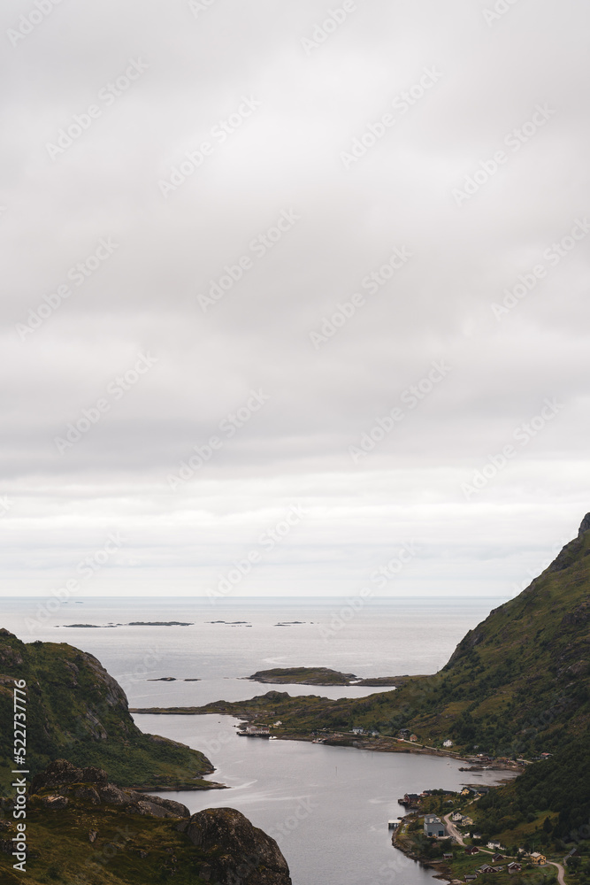 The coast of the Norwegian ocean