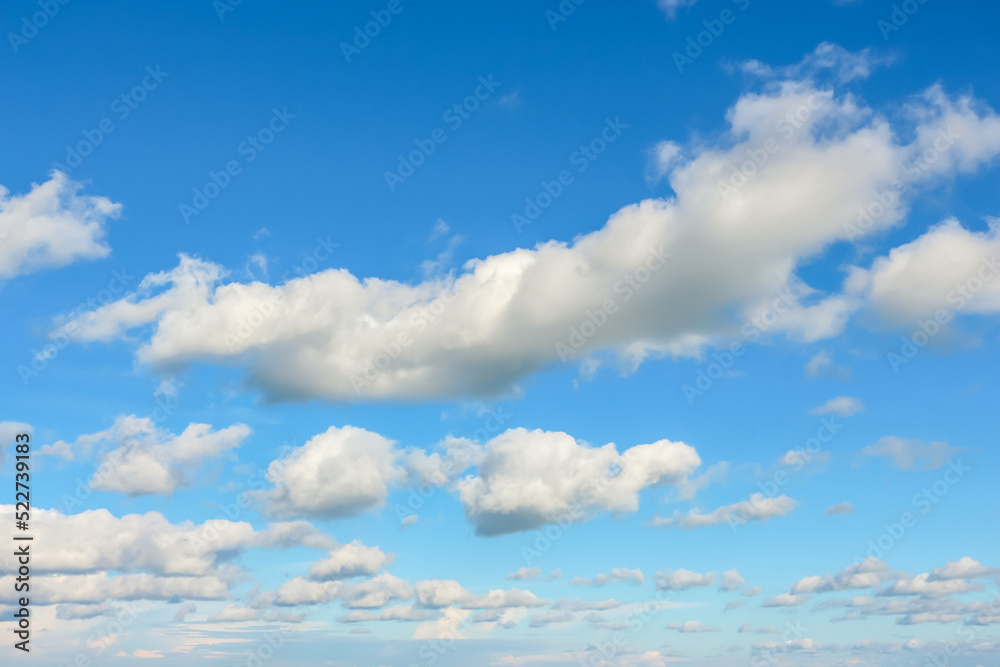 Cloudy blue sky in sunny day