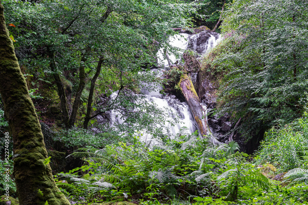 Φωτογραφία Waterfalls along the way while climbing the hill Penygader (Dolgellau)Cadair Idris, National Park Snowdonia in Wales, UK 2022