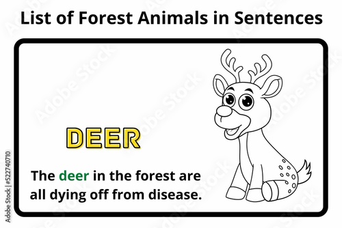 The deer in the forest are all dying off from disease.