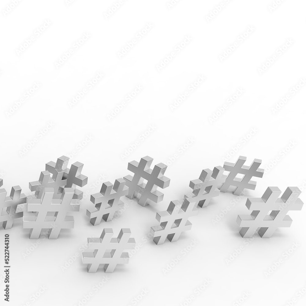 Fototapeta premium Hashtag icon.