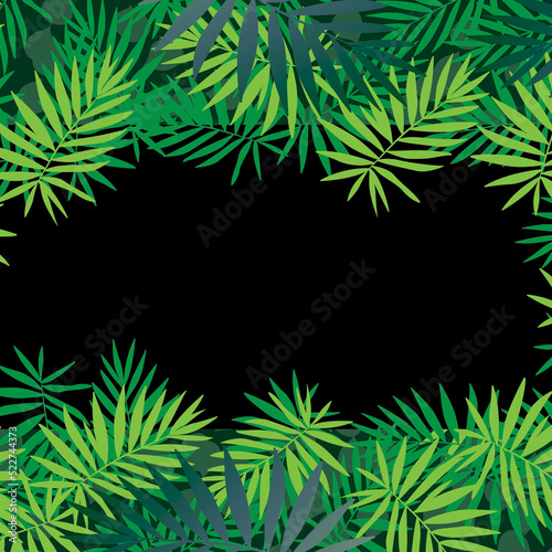 tropical green leaf pattern background