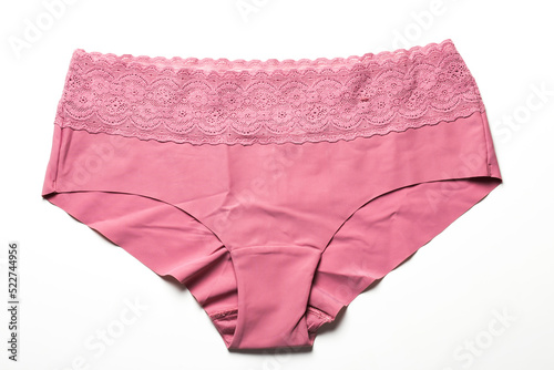Pink women panties, clean underwear lingerie