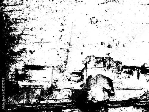 Grunge vector background. Urban old peeled wall.