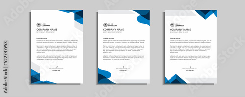modern corporate letterhead template design © oman vector