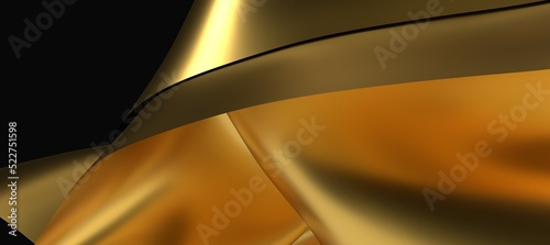 3D render of Gold Cloth abs...