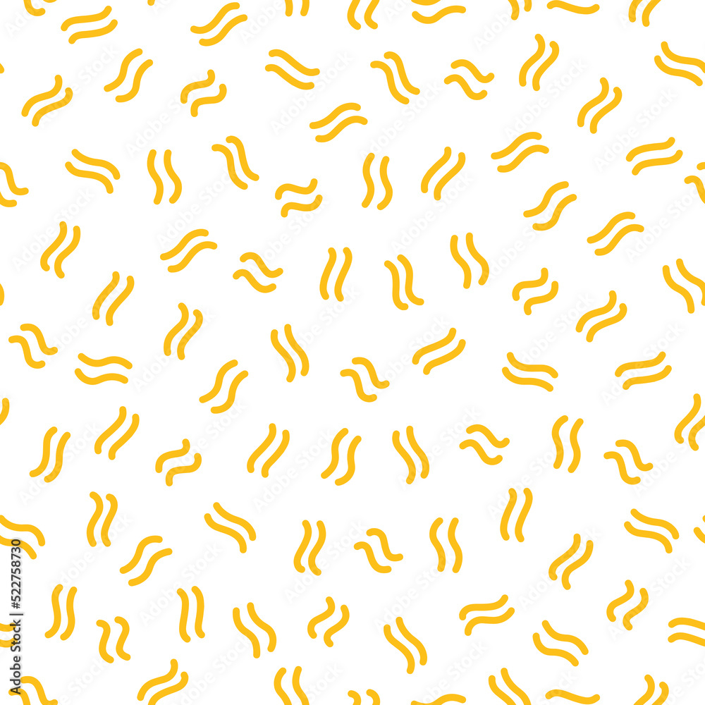 Yellow wavy small lines seamless pattern.