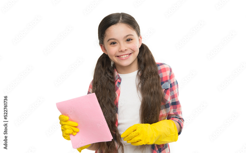 duster helpful for wiping dust. happy kid use duster and cleaning gloves. small girl yellow rubber protective gloves ready to clean. Household duties. Dish wash gloves. Yellow glove for cleaning duster helpful for wiping dust. happy kid use duster and cleaning gloves. small girl yellow rubber protective gloves ready to clean. Household duties. Dish wash gloves. Yellow glove for cleaning