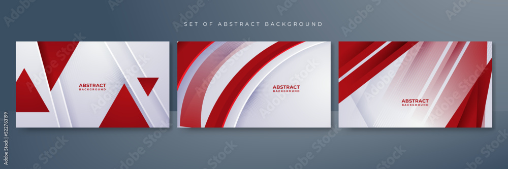 Fototapeta premium Red and white abstract background