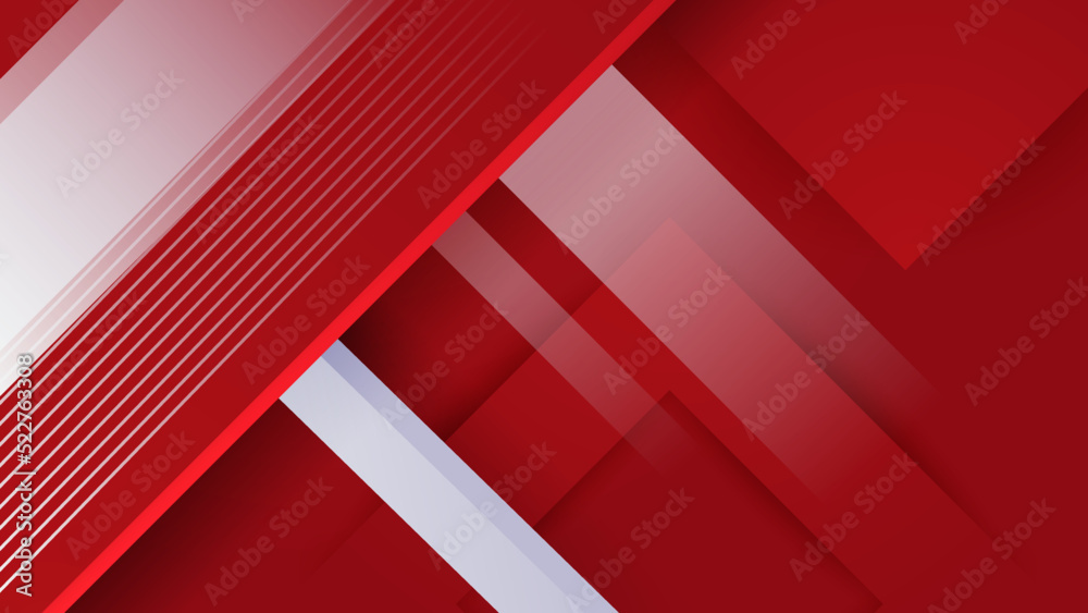 Obraz premium Red and white abstract background
