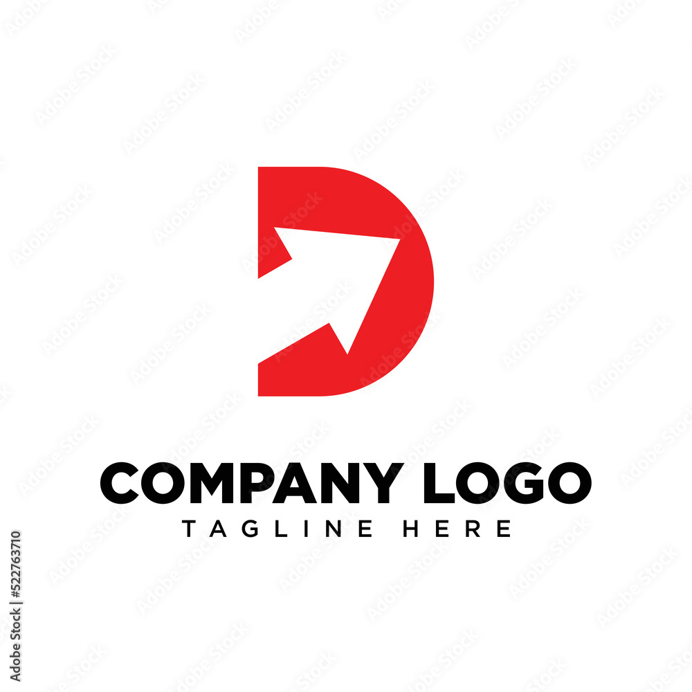 Logo design letter D, suitable for company, community, personal logos, brand logos