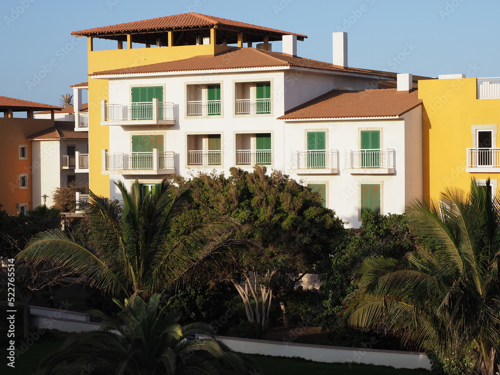 Fototapeta premium Complex in resort on Sal island in Cape Verde