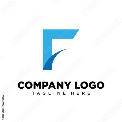 Logo design letter F, suitable for company, community, personal logos, brand logos