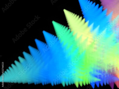 Paint Movement. Color Dream series. Composition of gradients and spectral hues for subject of imagination, creativity and art painting.