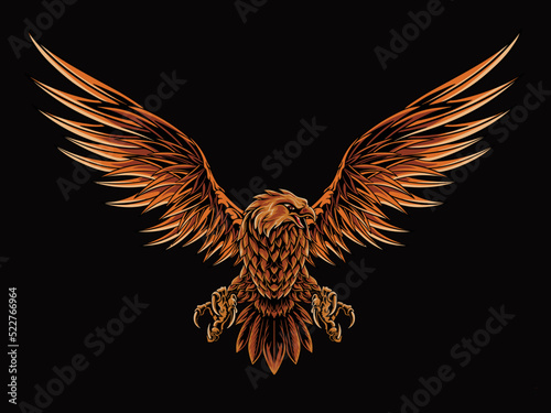 eagle vector design, color editable