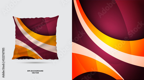 Beautiful Fabric textile pattern design template vector. Simple Fabric Painting Designs For Pillow Covers vector