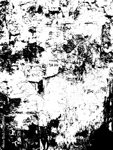 Grunge vector background. Urban old peeled wall.