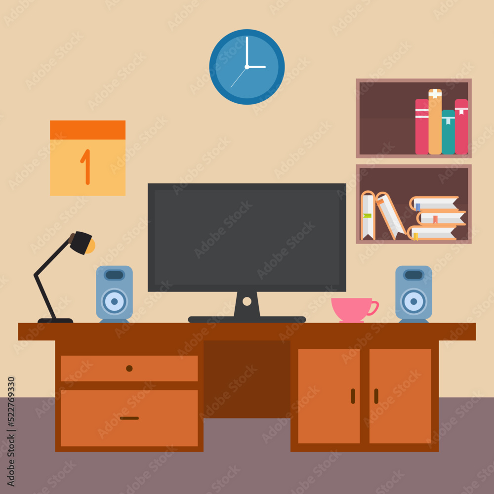 Simple Office Room Interior Design. Simple Office Room Interior Design.
