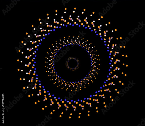 Graphic background circle colorful vector abstract swirl illustration for design