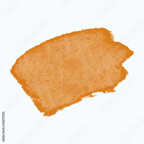 Stripe stain orange digital watercolor, space for insertion, inscriptions, background, backdrop, base. Vector illustration